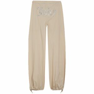 Women’s Juicy Couture Oversized Beige Cargo Parachute Pants - Size Small